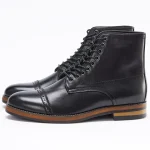 2023 Most Popular Calf Leather Chelsea Boots Men Winter Cowboy Shoes Motorcycle Chaussures Pour Hommes Western Boots for Men