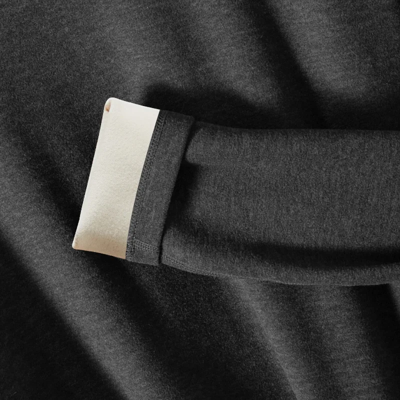 Autumn and Winter Men's Long-sleeved Trousers Suit Comfortable Leisure Sports Warm Suit Plus Size Fat Men's Home Underwear Suit - Image 6