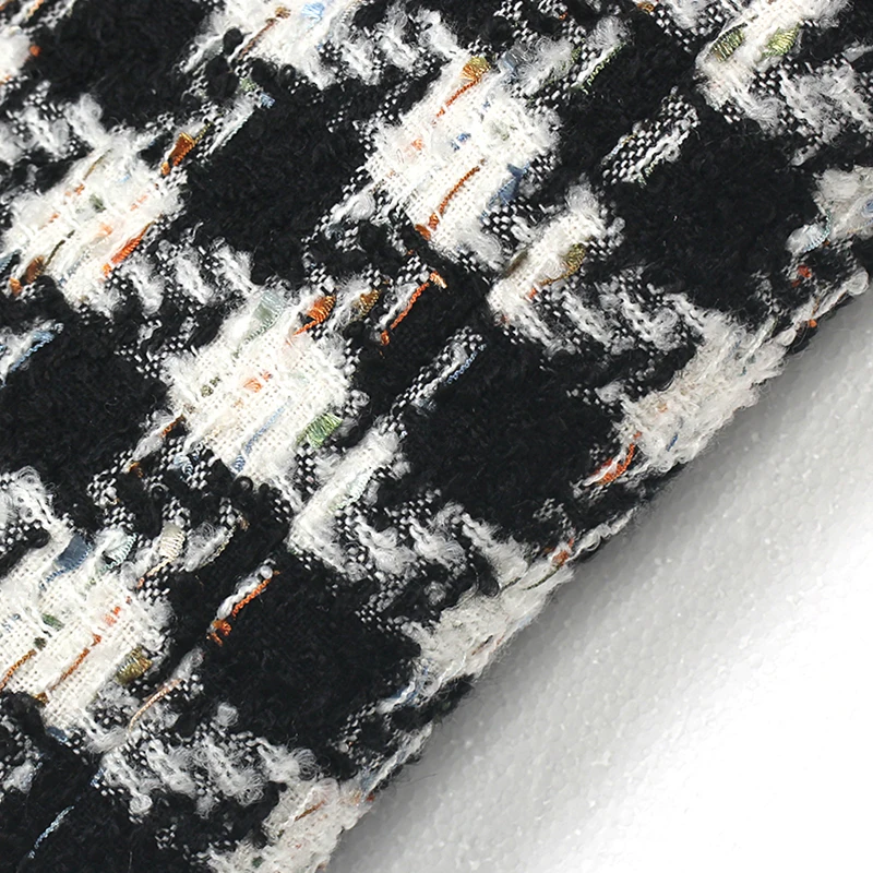 Fashionable temperament Thousand Bird grid small fragrant style vest with camisole design cardigan short top for women - Image 5