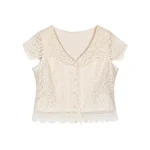 Light luxury socialite high-end temperament heavy industry sequin small fragrance style lace hollow vest hooded top