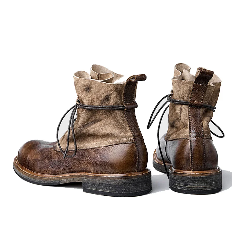 Men Boots New Arrival Motorcycle Boots High Quality Retro Comfortable Leisure Tooling Work Ankle Workwear Boots - Image 6