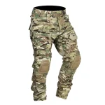 Men Combat Pants With Knee Pads Tactical Cargo Sport Long Trousers Camouflage Multicam Trekking Hunting Clothes