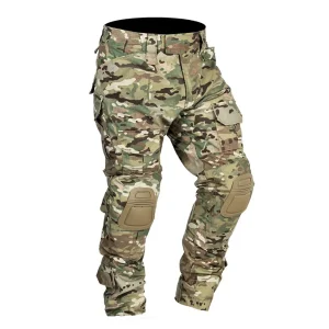 Men Combat Pants With Knee Pads Tactical Cargo Sport Long Trousers Camouflage Multicam Trekking Hunting Clothes