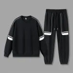 Men'S Autumn Winter Quality Suit Young Students Sports Leisure Long Sleeve Hoodie Pants Two Piece Suit Man Clothes