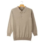 Men's New Quarter Zip Collar Sweater, Plush Fleece Lined Knit Jacket, Warm & Soft Winter Pullover