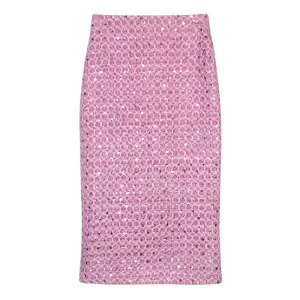 New fashion temperament celebrity heavy industry sequin dress high-end small fragrance style peony purple skirt