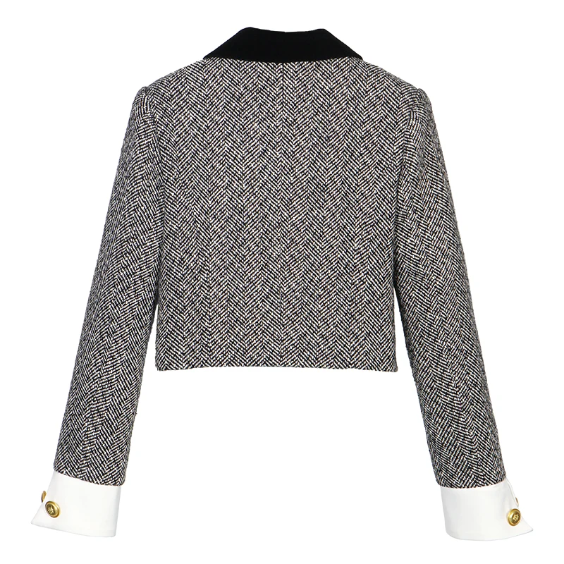 New fashionable and elegant celebrity high-end temperament college style design small fragrance jacket + pleated skirt suit - Image 4