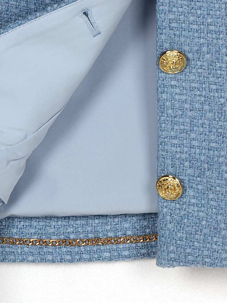 New fashionable elegant high-end temperament small fragrant style coarse floral coat age reducing short OL top - Image 5