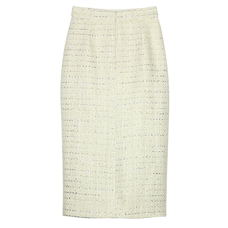 New style, fashionable, light luxury high-end retro heavy industry diamond-inlaid beads small fragrance jacket + slim skirt suit - Image 6