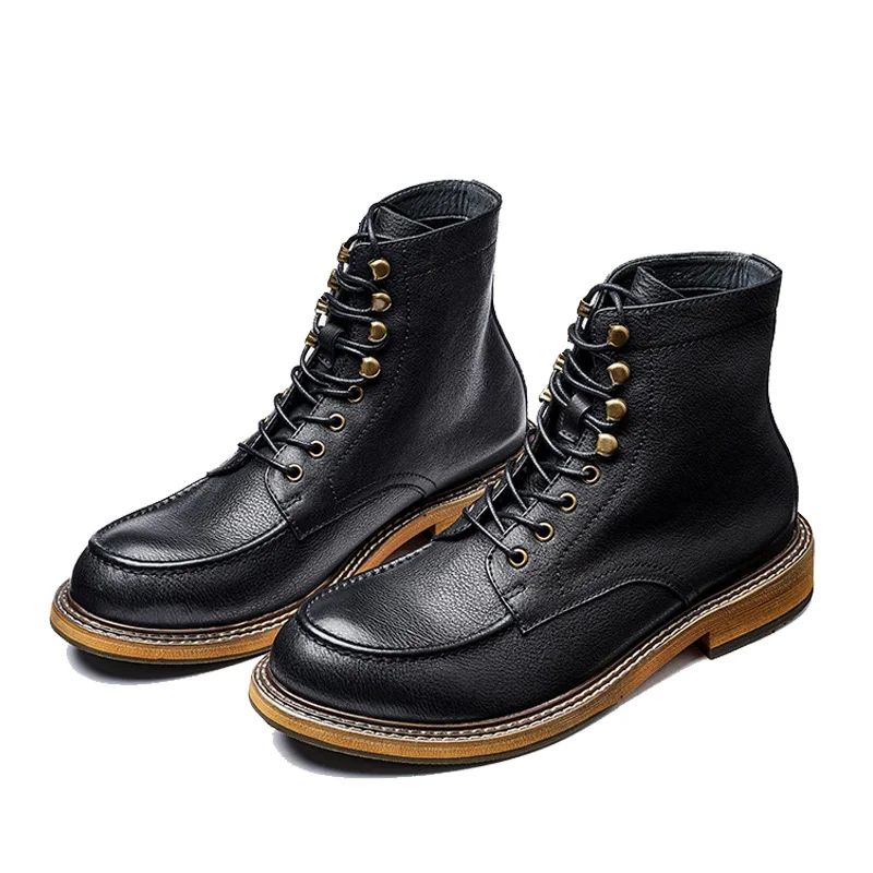 Outdoor Men Hiking Shoes Waterproof Tactical Shoes Leather Hunting Boots Desert Camping Sneakers Ankle boots Trekking Shoes - Image 4