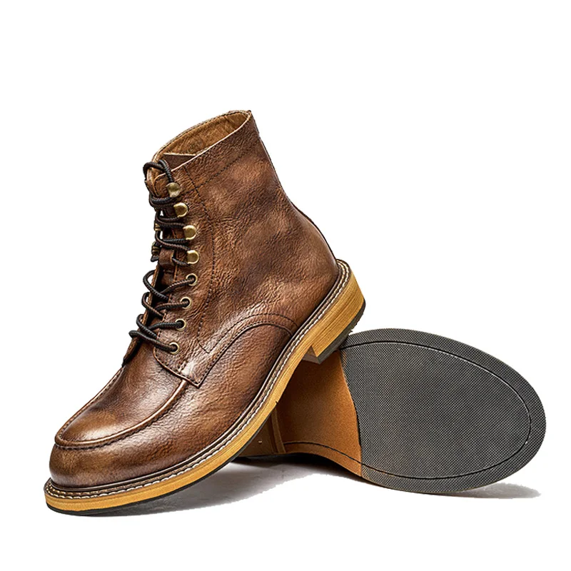 Outdoor Men Hiking Shoes Waterproof Tactical Shoes Leather Hunting Boots Desert Camping Sneakers Ankle boots Trekking Shoes