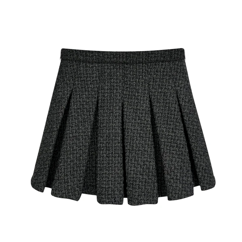 Slim Pleated Skirt, Small Fragrance Style, Fashionable and Elegant, Celebrity Temperament, New