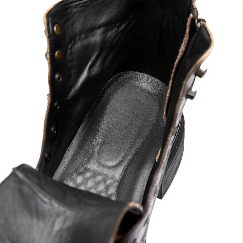 Vintage Mens Genuine Leather Boots Luxury Handmade Quality Fashion British Trend Ankle Casual Business Dress Shoes Man 2025 - Image 3