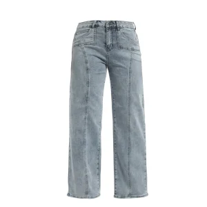 Wide Leg Jeans For Women High Waisted Baggy Denim Pants Straight Leg Casual Jeans With Pockets Loose Harajuku Trousers