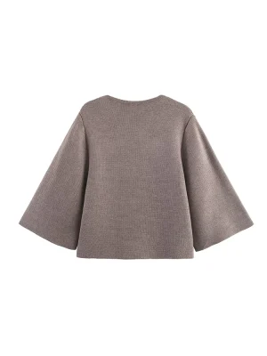 Women Knitted Cardigan 2025 Women Fashion Long Sleeve Button Leisure Knitted Cardigan Women Hight Street Elegant Top