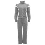 Women Plaid 2 Piece Pajama Set Button Down Puff Sleeve Shirt Gingham Pants Pj Set Sleepwear 2025 Elegant Fashion Female Suits