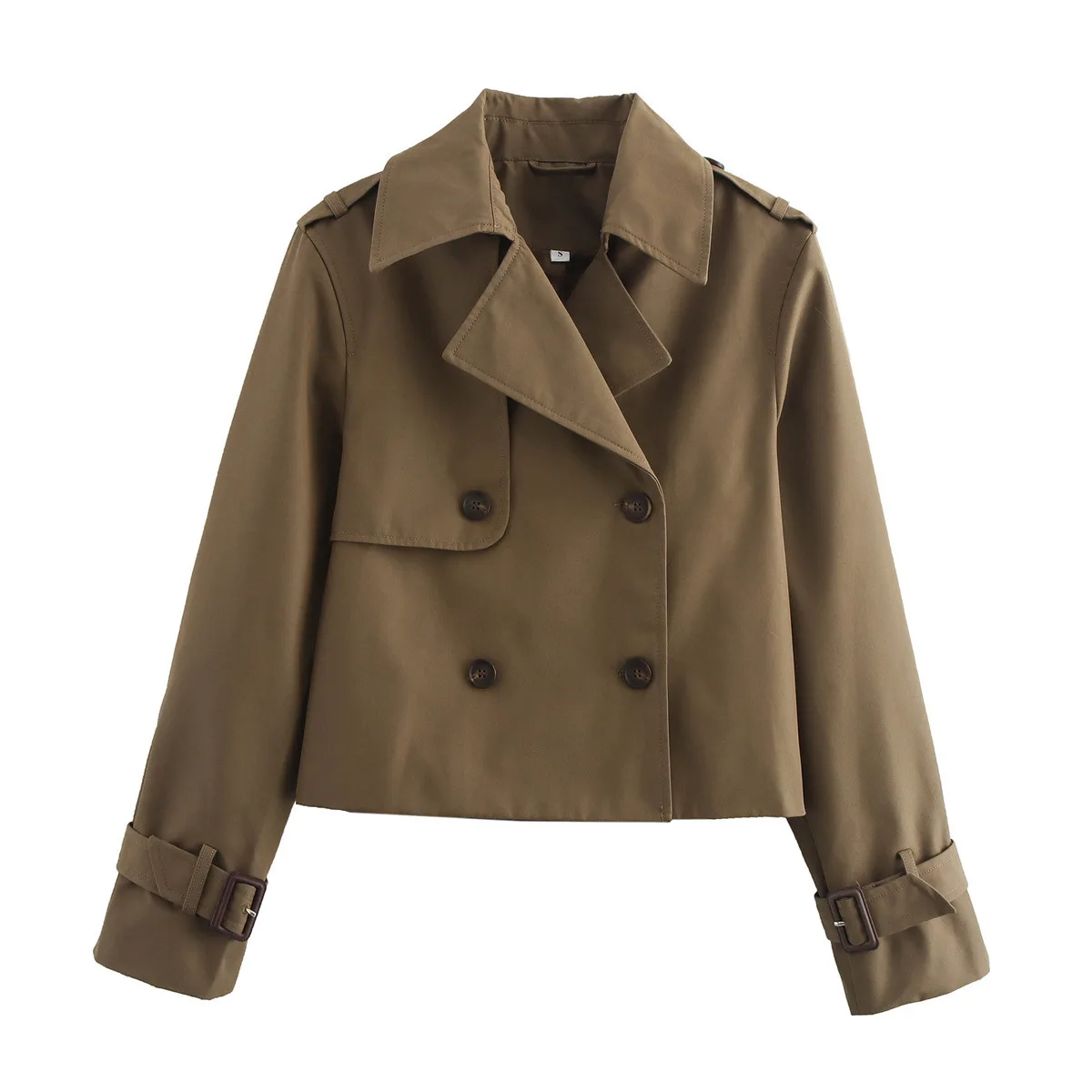 Women's Short Trench Coat | French Style Casual Chic Fall Jacket | 2025 New Collection - Image 5