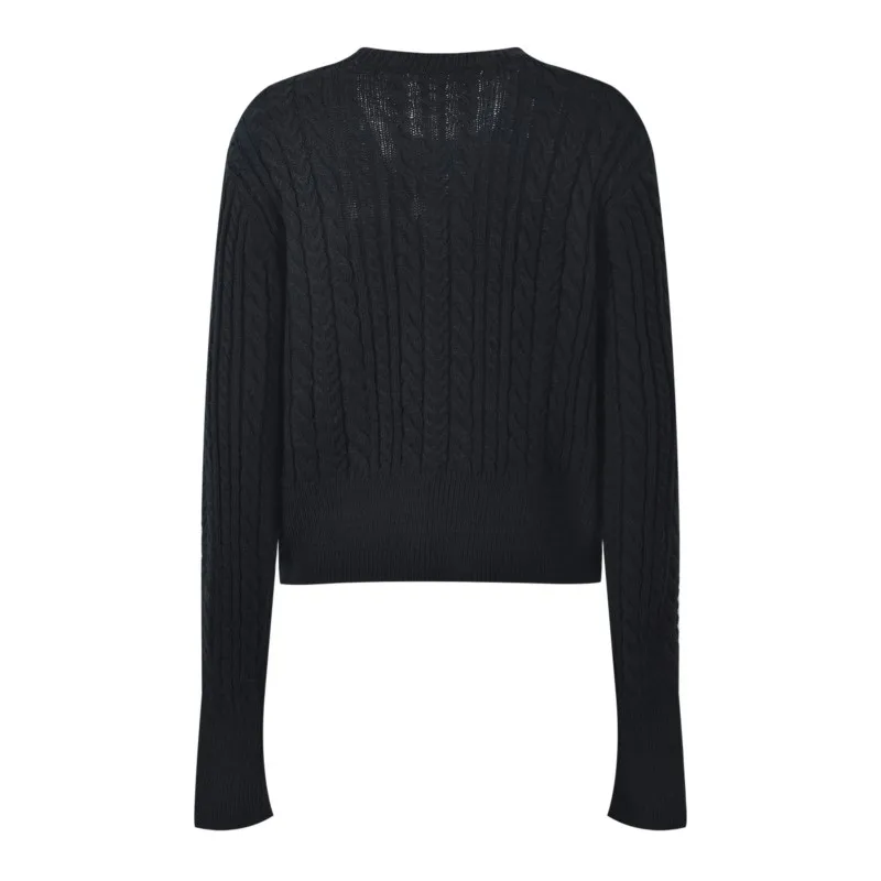 Women's knitted top Diamond coat 2024 autumn/winter knitted cardigan - Image 3